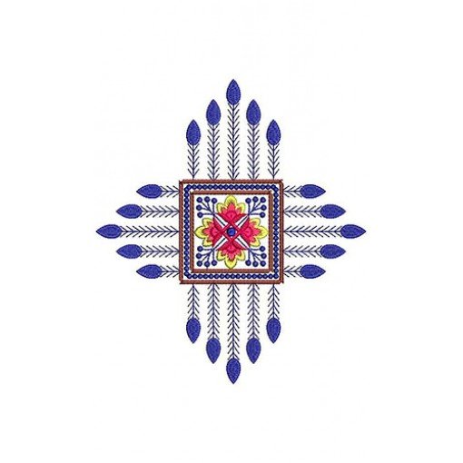Unique Kurti Applique Embroidery Design 22763