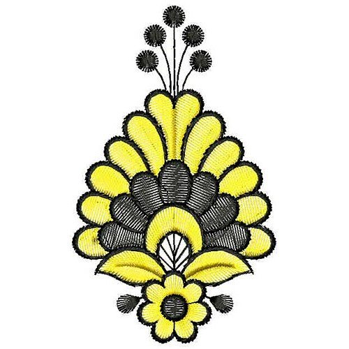Saree Applique Embroidery Design 22767