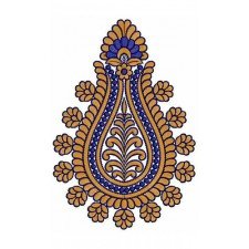 Stylized Applique Embroidery Design 22768