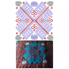 Kutch Work Applique Embroidery Design 22802 Kutch Work Applique Embroidery Design 22802
