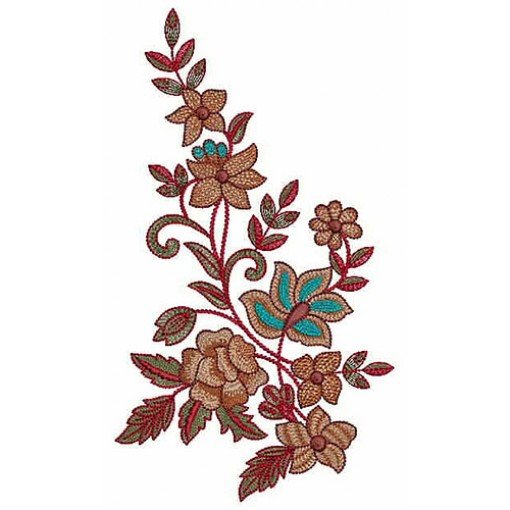 Kurti Patch Embroidery Design 22811