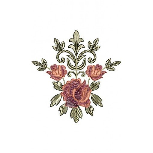 Pomegranate Applique Embroidery Design 22817
