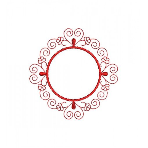 Round Shape Wall Decoration Applique Embroidery Design 22819
