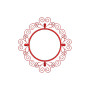 Round Shape Wall Decoration Applique Embroidery Design 22819