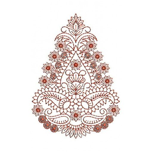 Brilliant Applique Embroidery Design 22823