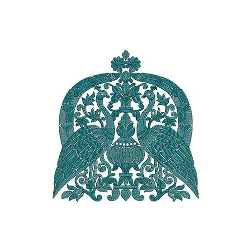 Peacock Patch Embroidery Design 22883