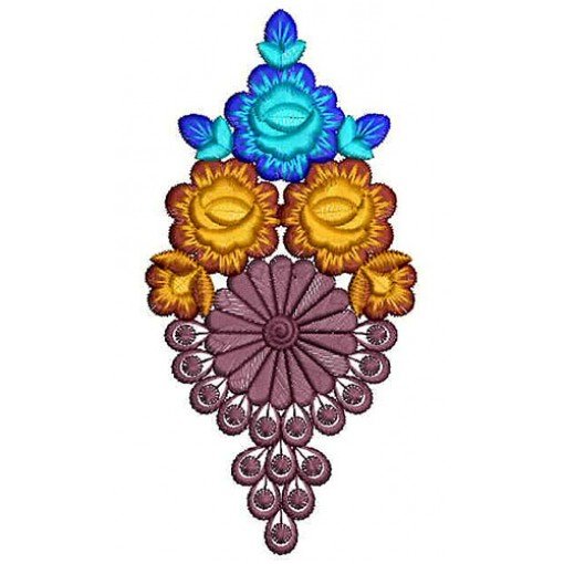 Flower Patch Embroidery Design 22895