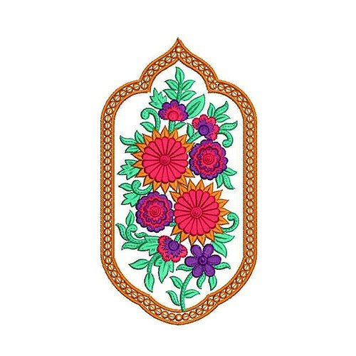 Polished Patch Embroidery Design 22898