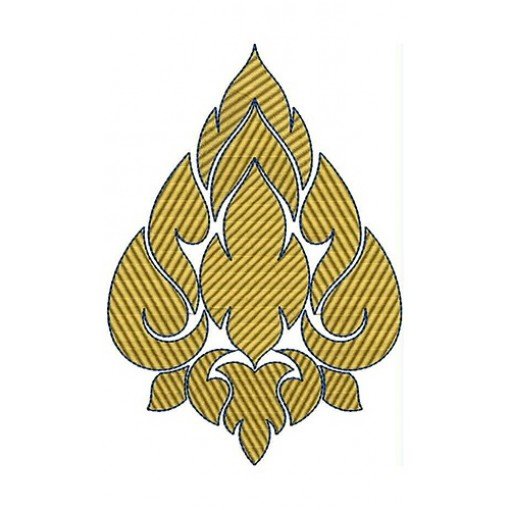 Leaf Patch Embroidery Design 22961