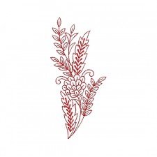 Flower Embroidery Design 22978