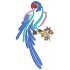Poland Style Parrot Embroidery Design 23017
