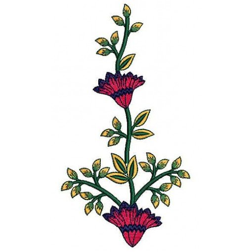 Flower Patch Embroidery Design 23032
