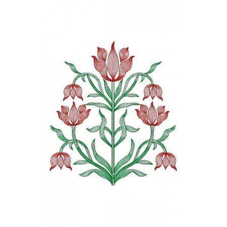 Flower Applique Embroidery Design 23074