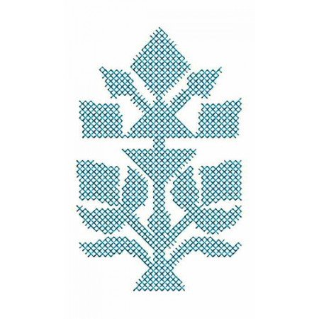 Floral Cross Stitch Embroidery Design 23075