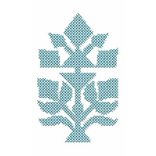 Floral Cross Stitch Embroidery Design 23075
