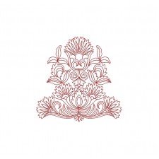Applique Flower Machine Embroidery Design 23078