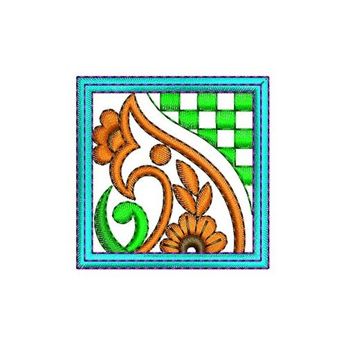 Square Tablecloth Patch Embroidery Design 23154