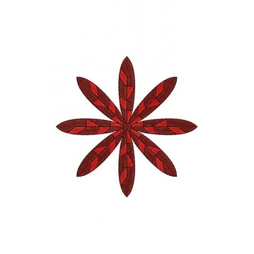 Applique Funky Flower Machine Embroidery Design 23188