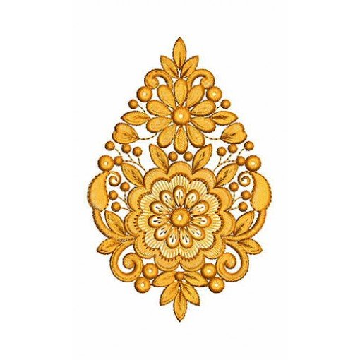 Indian Butta Embroidery Design 23195