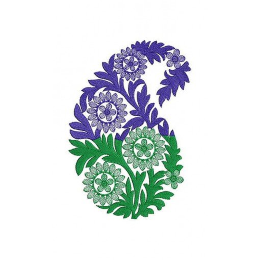 Indian Paisley Patch Embroidery Design 23218