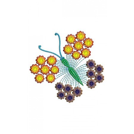 Awesome Butterfly Patch Embroidery Design 23222