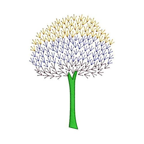 Tree Patch Embroidery Design 23320
