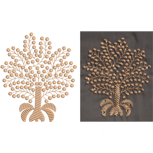 Water Drop Look Tree Embroidery Design 23321 Water Drop Look Tree Embroidery Design 23321