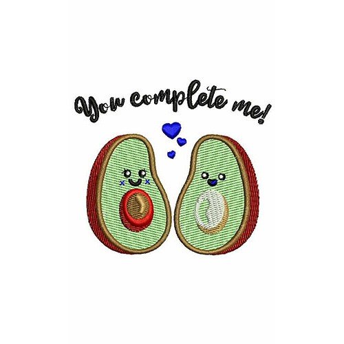 Avocado Embroidery Design 23344