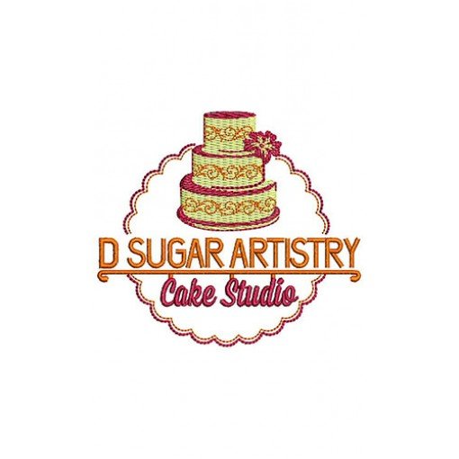 Cake Embroidery Design 23345