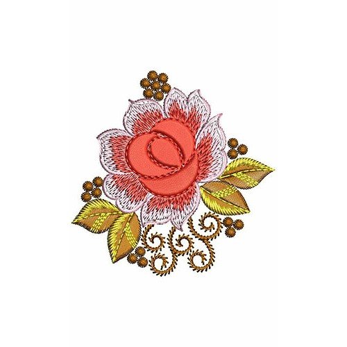 Flower Applique Embroidery Design 23387