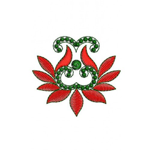 Crewel Flower Patch Embroidery Design 23397