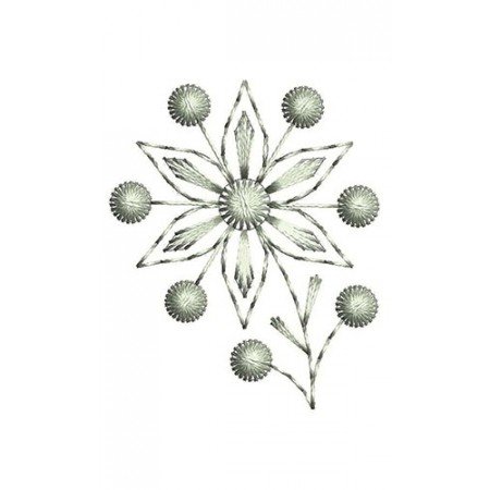 Flower Applique Embroidery Design 23398
