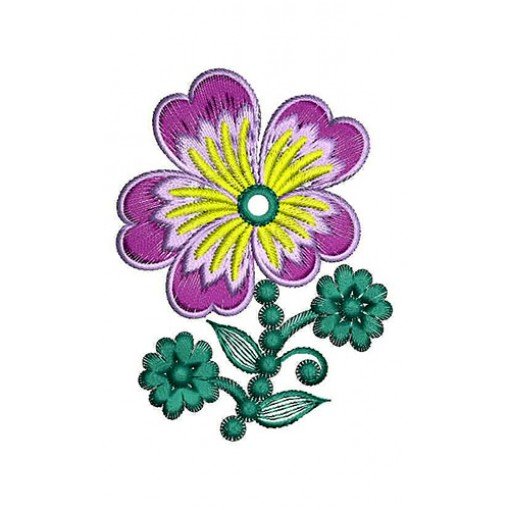 Applique Work Embroidery Design 23401