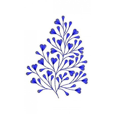 Applique Leaf Embroidery Design 23402