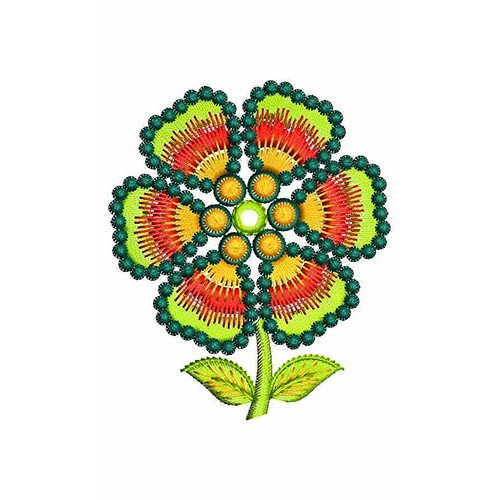 Flower Patchwork Embroidery Design 23404