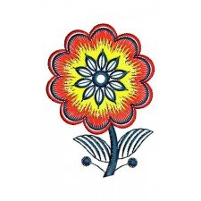 Flowerwork Patch Embroidery Design 23405