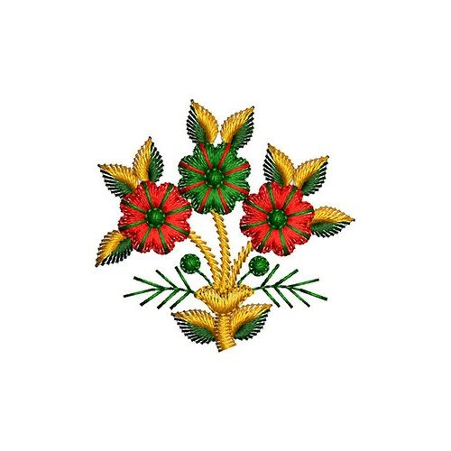 Embroidery Flower Design For Patch 23409