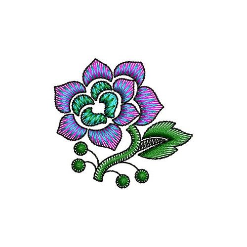 Rose Flower Applique Design 23410