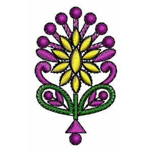 Large Applique Embroidery Design 23482