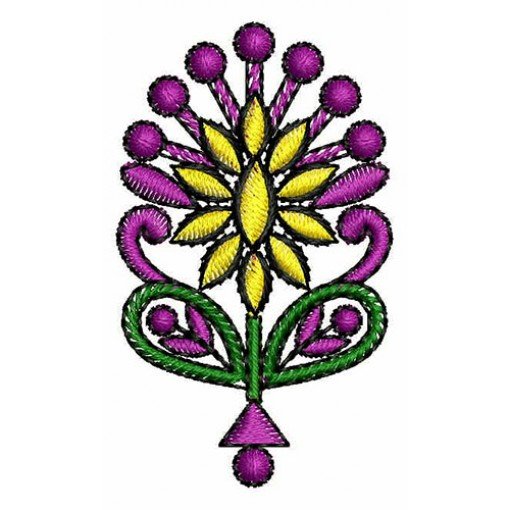 Large Applique Embroidery Design 23482