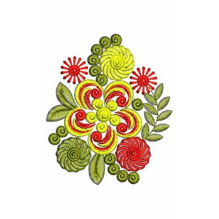 Little Bunch Of Flower With Leaves Design 23487