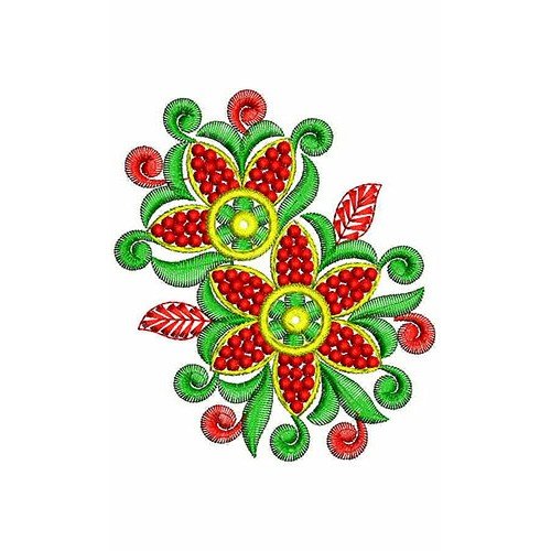 Crazy Petals Flower Embroidery Design 23489