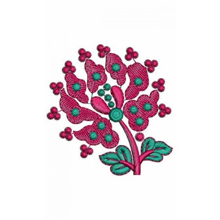 Big Flower Applique Embroidery Design 23584