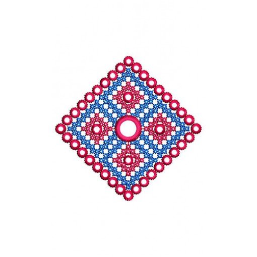 Square Applique Embroidery Design 23620