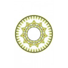 Amazing Round Applique In Embroidery Design 23646