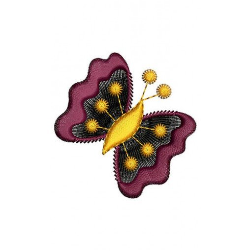 Beautiful Butterfly Applique Embroidery Design 23647