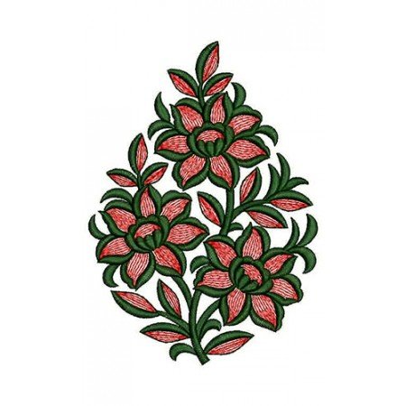 Flower Applique Embroidery Design 23713
