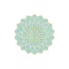 Attractive Rhombus Chain Stitch Applique Design 23724