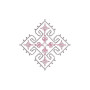 Zigzag Line Chain Stitch Applique Design 23740