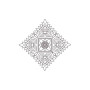 Square Chain Stitch Applique Design 23748